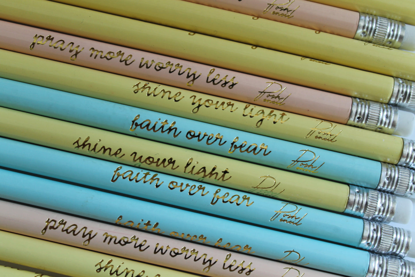 30pc. Faith Quote Pencils