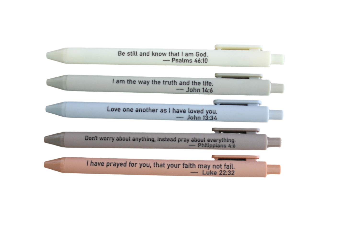 Neutral Scripture Pens