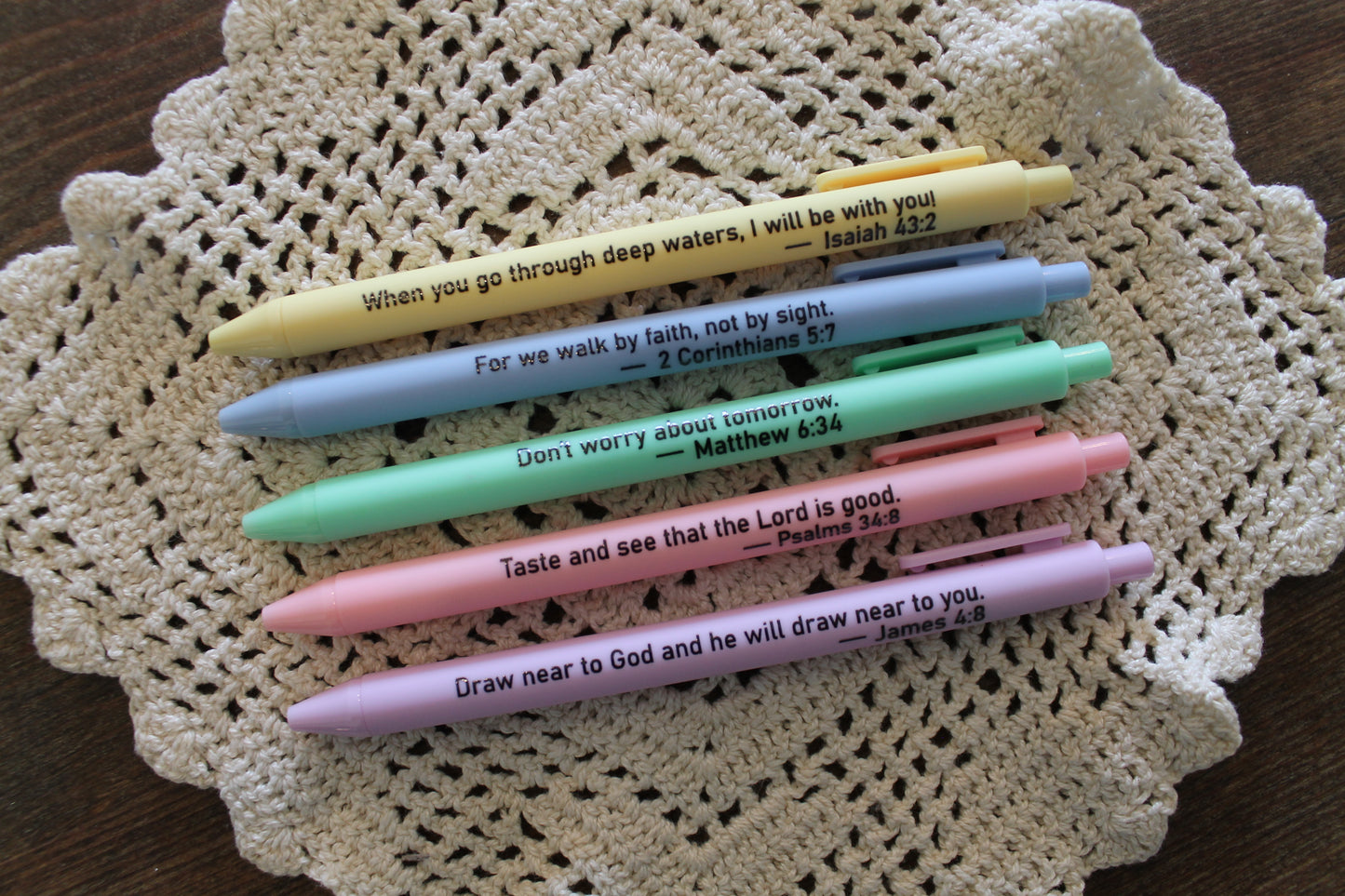 Pastel Scripture Pens